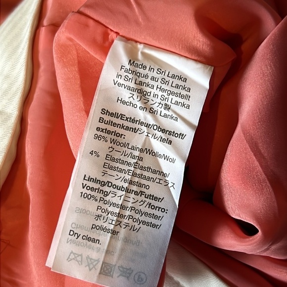 J. Crew Womens Italian Stretch Wool Tollegno 1900 Peach Business Winter Pants - Picture 9 of 14